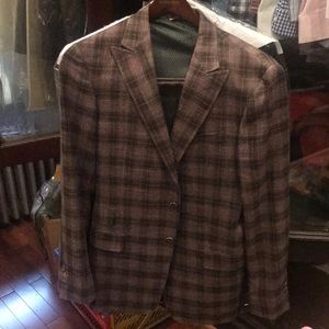 Hickey Freeman plaid blazer 40 R